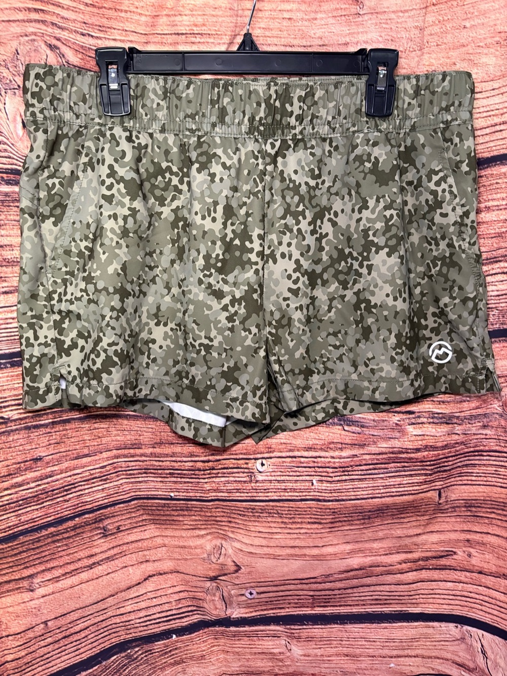 Magellan Outdoors Olive Camo Athletic Shorts
